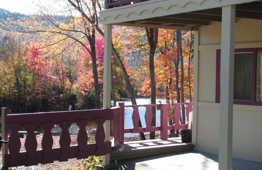 porch view in fall