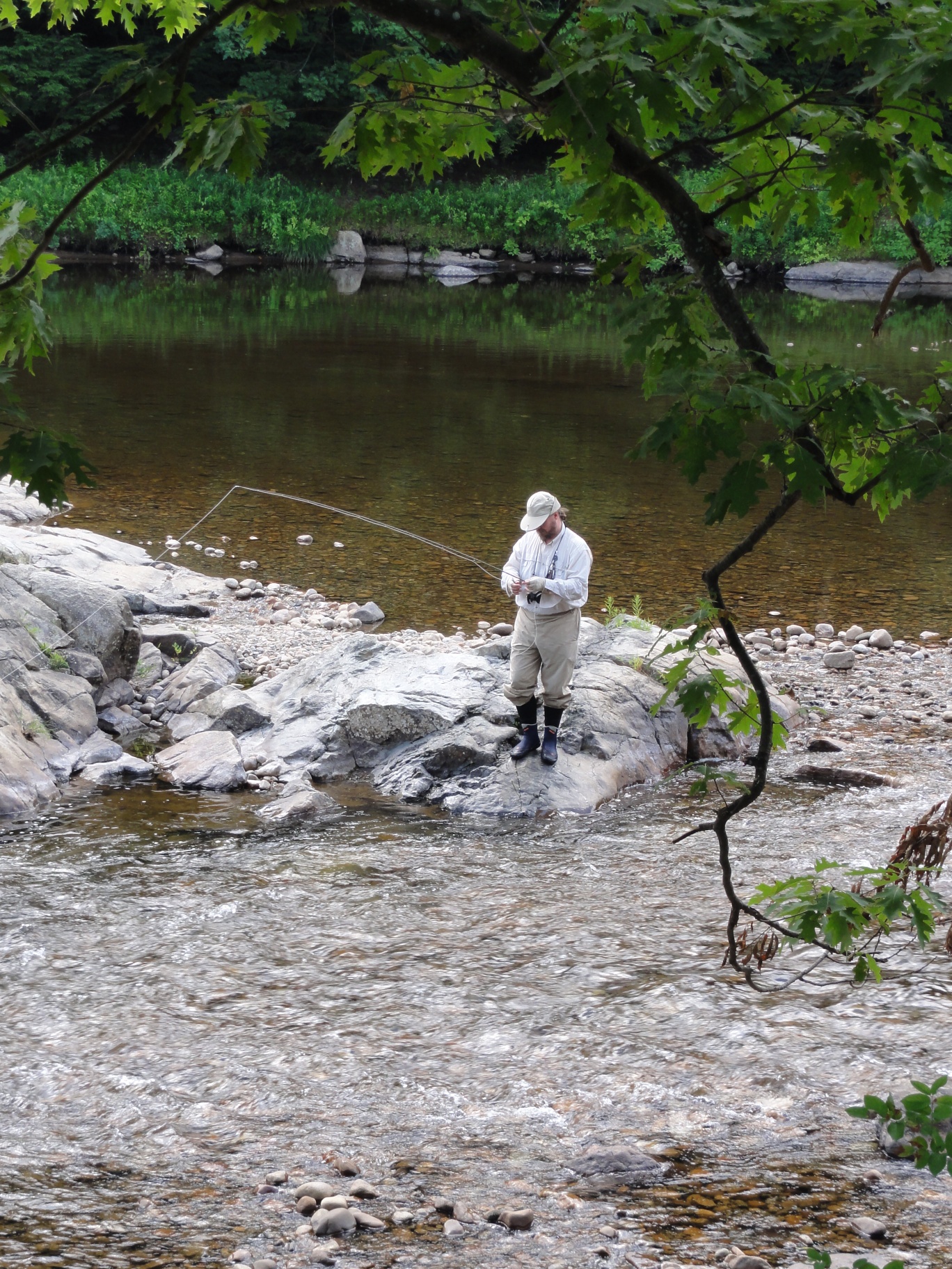 Fly fishing on the ausable river